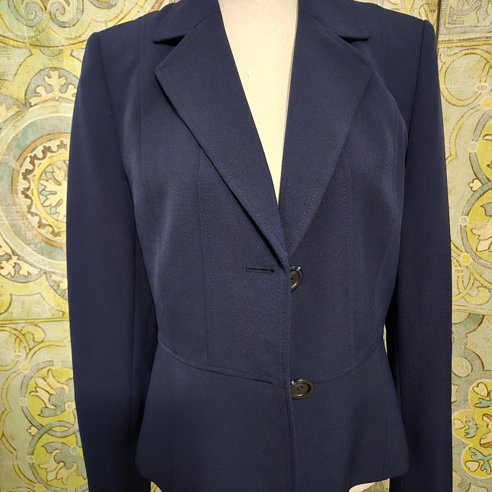 Kasper Navy dress with blazer. Dress size 8 and blazer size 10 - Picture 10 of 16